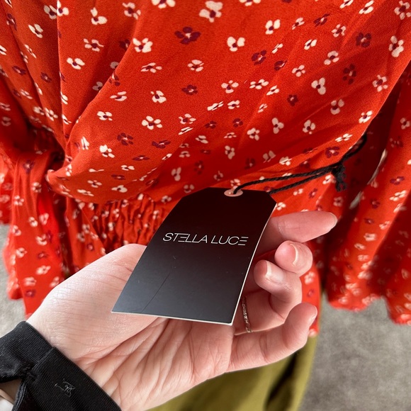 Cottagecore Floral Tie Front Blouse - Picture 7 of 8